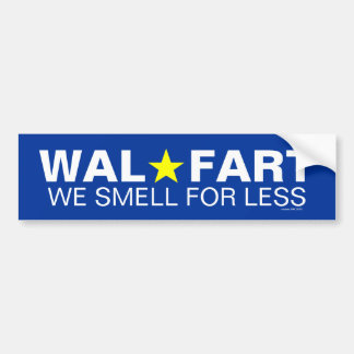 Immature Wal Mart Witz über sanfte Furzen Autoaufkleber