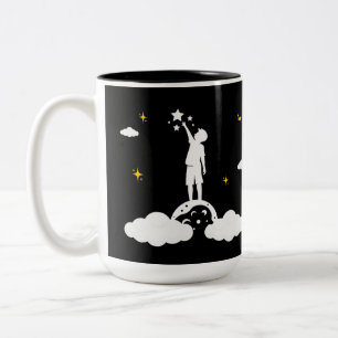 Immer abgelenkte hoffnungsvolle Dreamer ADHD-Tasse Zweifarbige Tasse