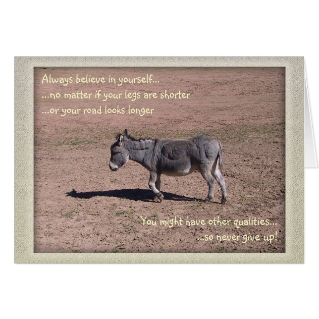 Immer an sich selbst glauben (Vorderseite (Horizontal))