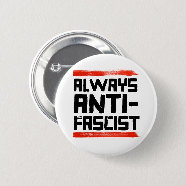 IMMER ANTI-FASKIST BUTTON (Vorne & Hinten)