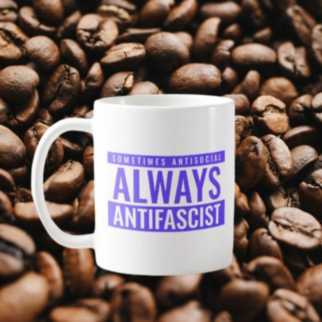 Immer antifaschistische klassische Tasse - Blue De (Von Creator hochgeladen)