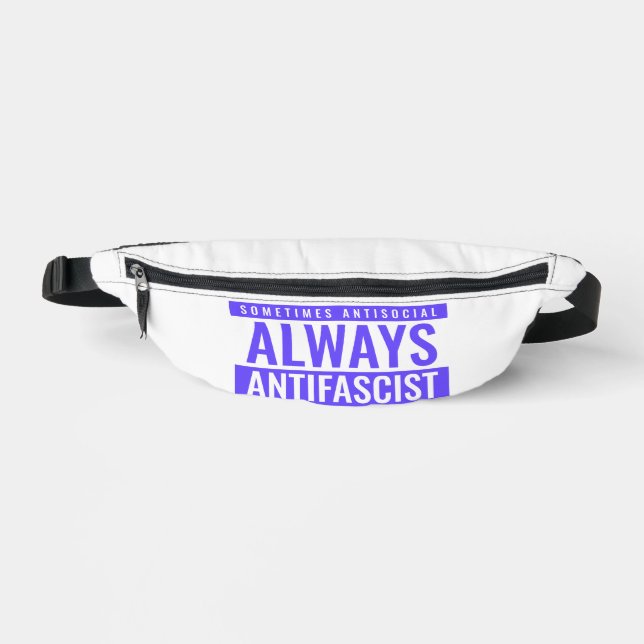 Immer antifaschistisches Fanny Pack - Bold Blue Bauchtasche (Vorderseite)