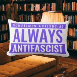 Immer antifaschistisches Kissen - Bold Blue
