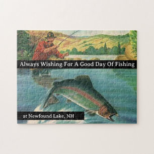 Immer auf der Suche nach einem guten Tag des Fisch Puzzle