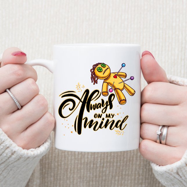 Immer auf meinem Kopf Funny Halloween Voodoo Doll Kaffeetasse (Von Creator hochgeladen)