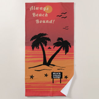 Immer Beach Bound Blazing Sun Strandtuch