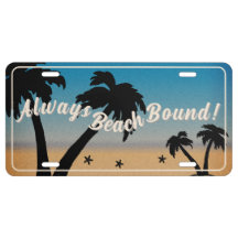 Immer Beach Bound! Palm Tree Midnight Blue