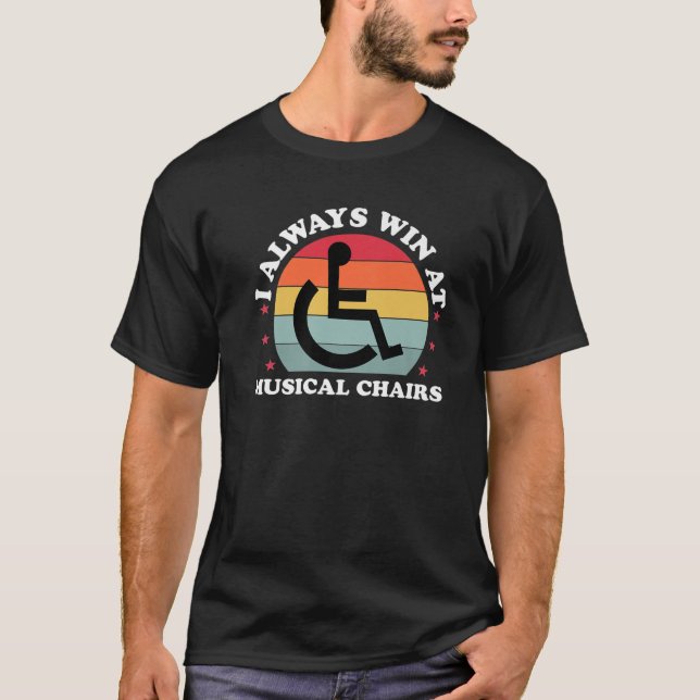 Immer beim Handicap gewinnen Mit Behinderung Funny T-Shirt (Vorderseite)