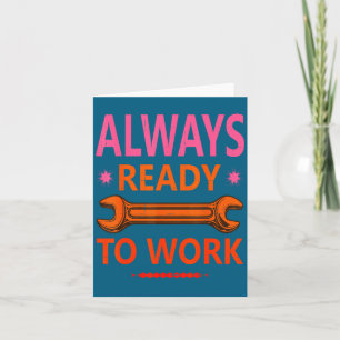 Immer bereite Arbeit für harte Illustration Karte