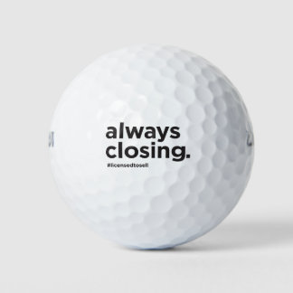 Immer das Funny Real Anwesen Slogan schließen Golfball