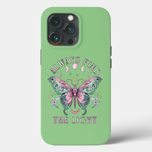 Immer das Licht finden Schöne farbenfrohe Schmette Case-Mate iPhone Hülle (Rückseite)
