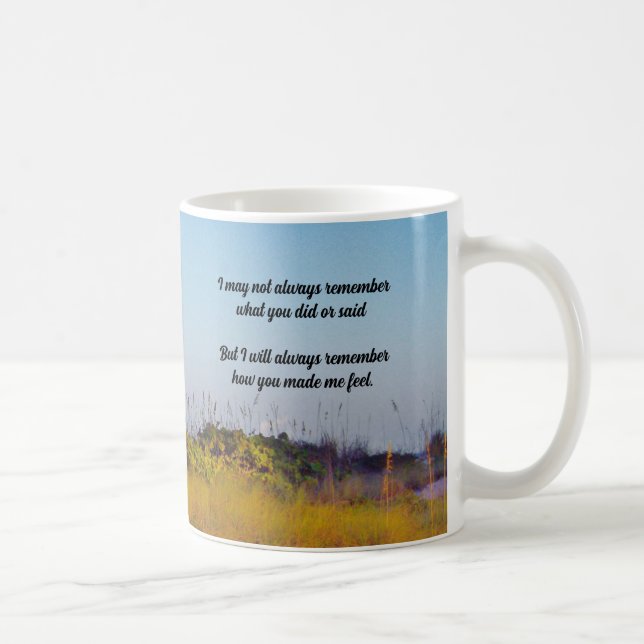 "Immer denken" Kaffeetasse (Rechts)