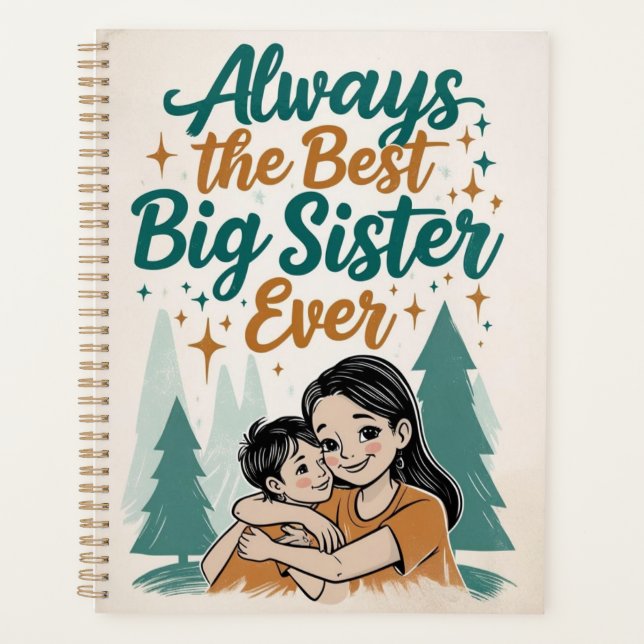 immer die beste große Schwester aller Zeiten Planer (Vorderseite)
