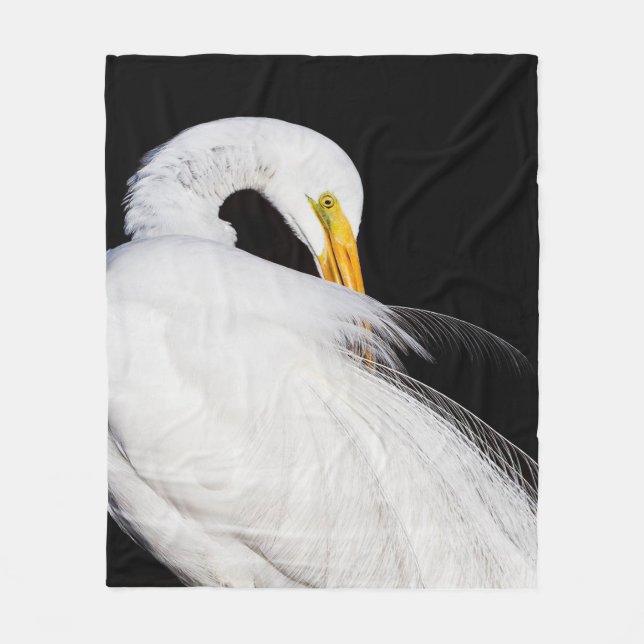 Immer Egrets Fleecedecke (Vorderseite)