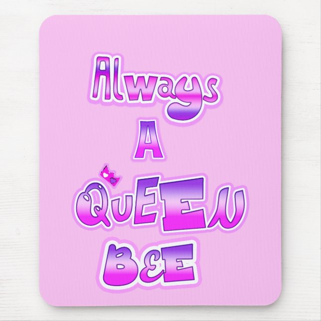 Immer ein Baby-Rosa der Königin Mousepad (Vorne)