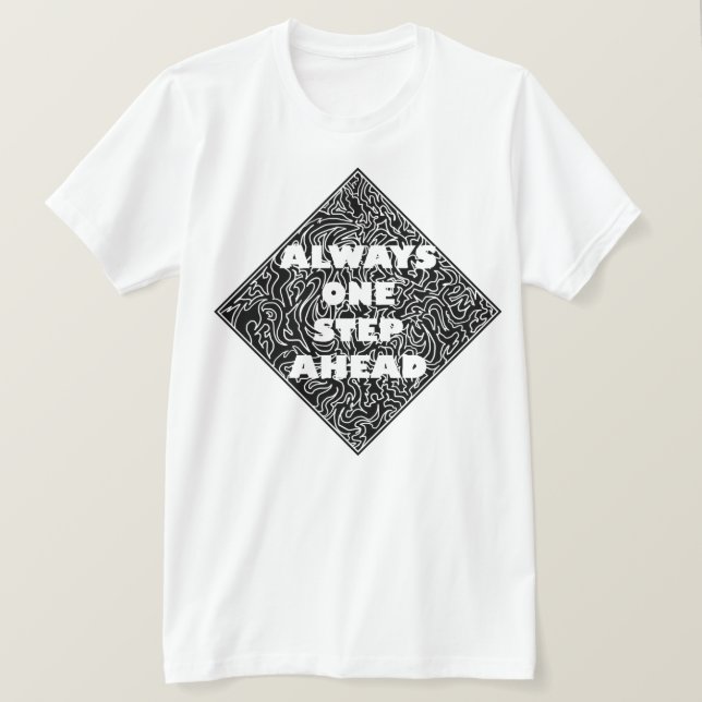 Immer ein Schritt-voran Entwurf T-Shirt (Design vorne)