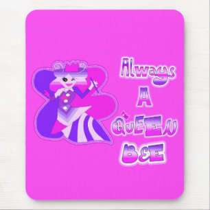 Immer eine Bienenkönigin heiß rosa Mousepad