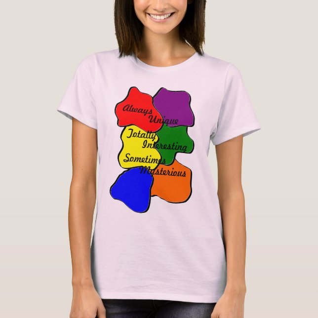 Immer einzigartig Autismus T - Shirt (Vorderseite)