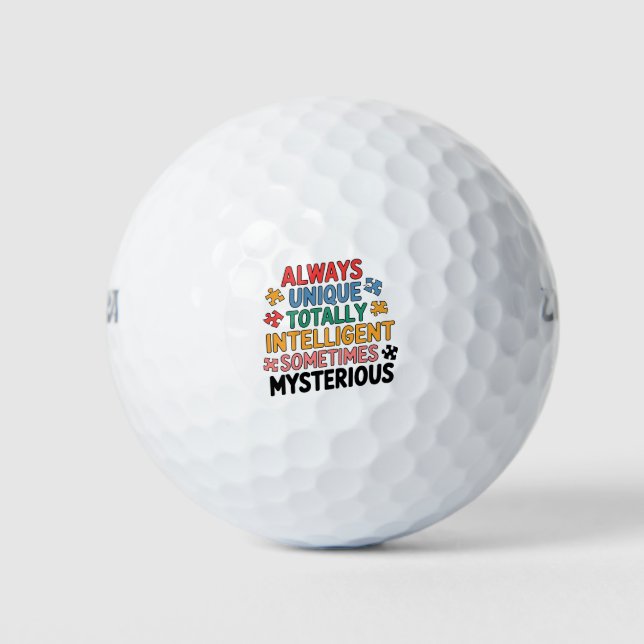 Immer einzigartig, manchmal völlig intelligent golfball (Vorderseite)