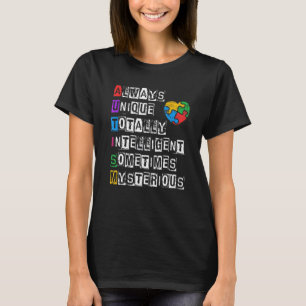 Immer Einzigartig Total Intelligent Manchmal Gehei T-Shirt