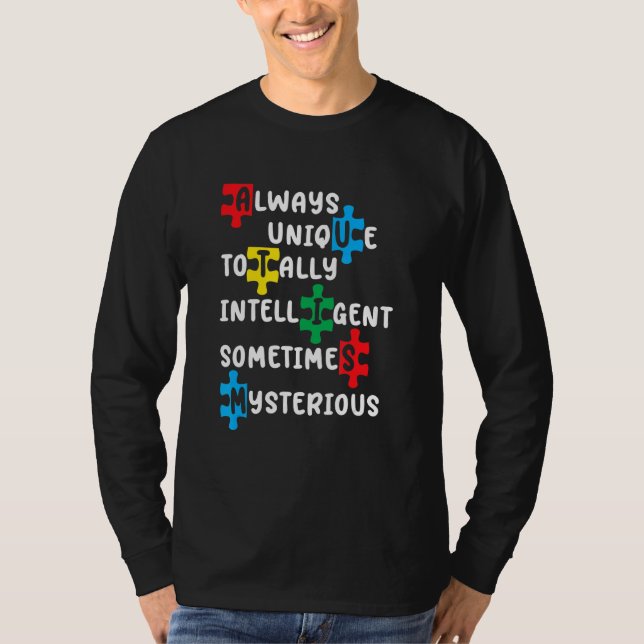 Immer Einzigartig Total Intelligent Manchmal Gehei T-Shirt (Vorderseite)