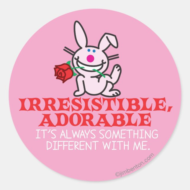 Immer etwas Anderes Runder Aufkleber (Vorderseite)