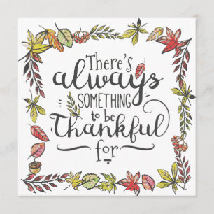 Immer etwas, für Einladung dankbar zu sein