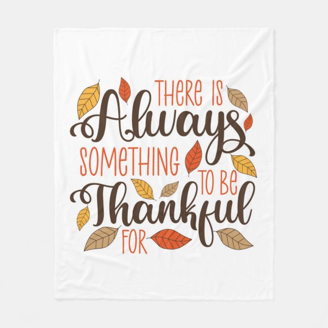 Immer etwas, wofür ich dankbar sein kann fleecedecke (Vorderseite)