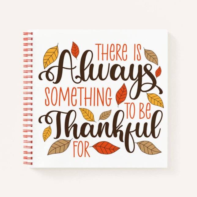 Immer etwas, wofür ich dankbar sein kann notizbuch (Vorderseite)