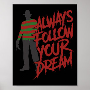 Immer folgen Sie Ihren Träumen Halloween Albtraum  Poster