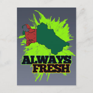 Immer frisch Turkmenistan Postkarte