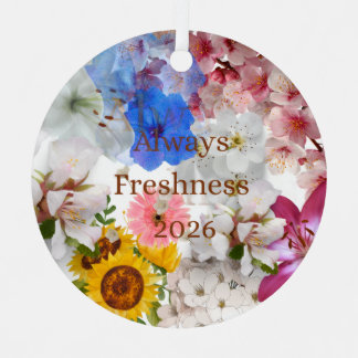 Immer Frische 2026 Florales Weihnachtsornament