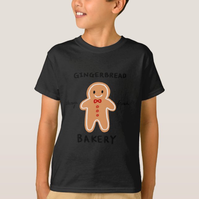 Immer frisches Lebkuchen Baker Niedlich Gingerbrot T-Shirt (Vorderseite)