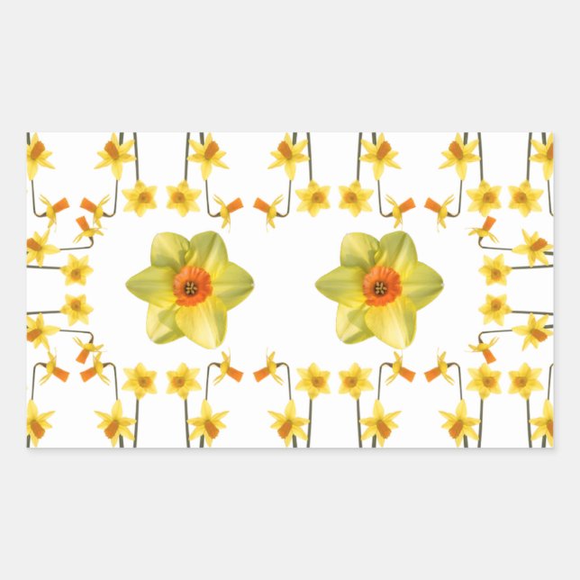 Immer Frühling Rechteckiger Aufkleber (Vorderseite)