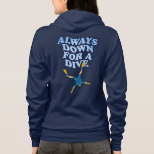Immer für einen Tauchgang Funny Scuba Diving Hoodie