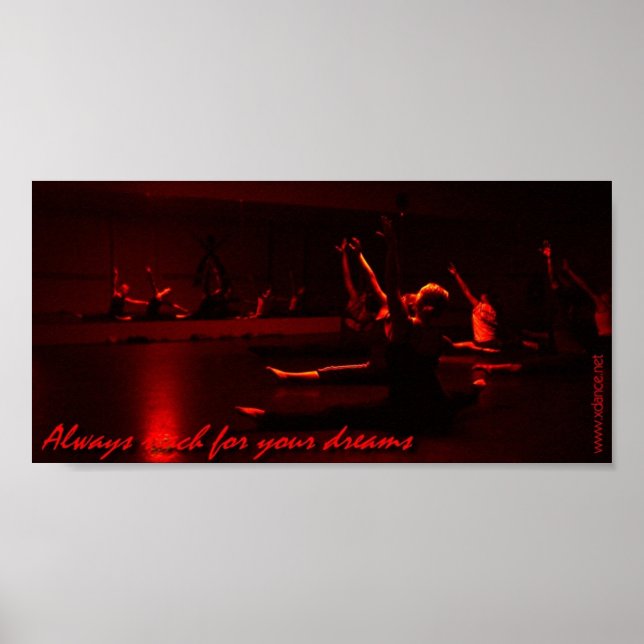 Immer für Ihre Träume erreichen! Poster (Vorne)