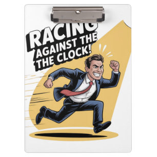 Immer gegen die Uhr laufen Klemmbrett