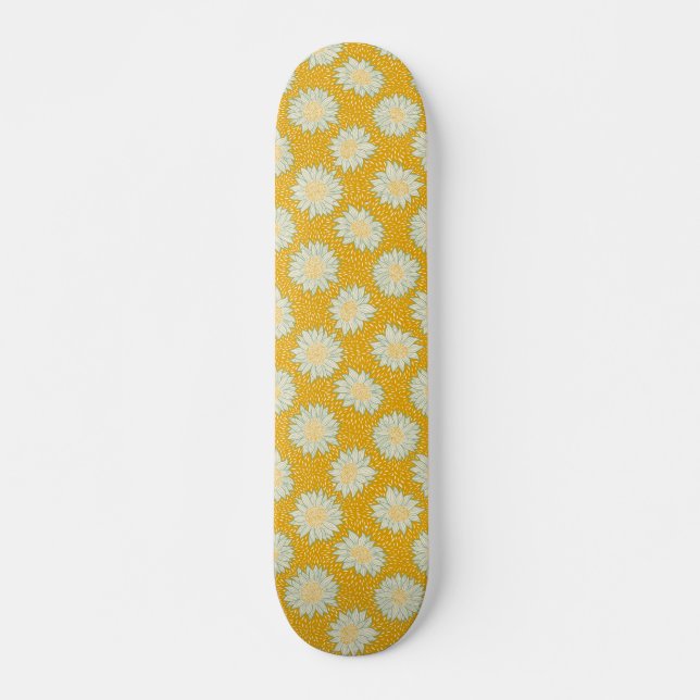 Immer gelb Sonnenblumen Skateboard (Vorne)