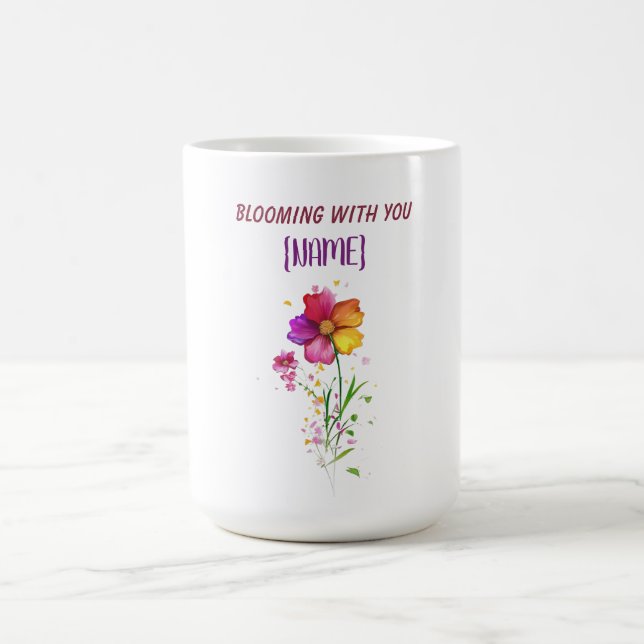 Immer gemeinsam blühend kaffeetasse (Mittel)