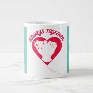 Immer gemeinsam Liebe Jumbo-Tasse