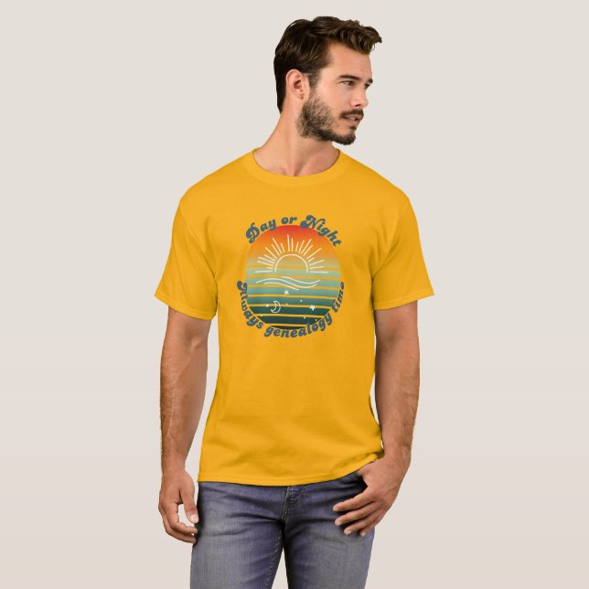 Immer Genealogie-Zeit T-Shirt (Vorne ganz)