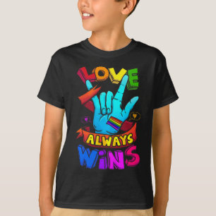 Immer gewinnt als Gay Pride des Todesbewusstseins  T-Shirt