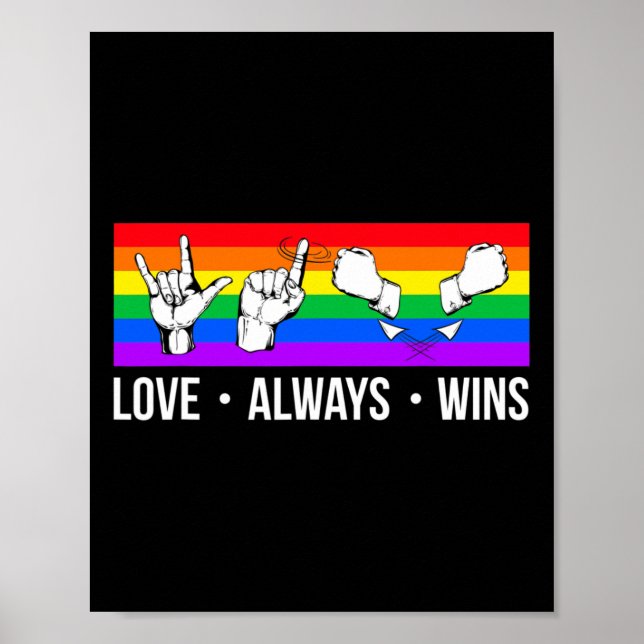 Immer gewinnt als Gay Pride des Toten Bewusstseins Poster (Vorne)