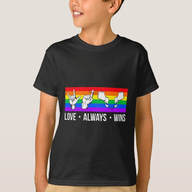 Immer gewinnt als Gay Pride des Toten Bewusstseins T-Shirt (Vorderseite)