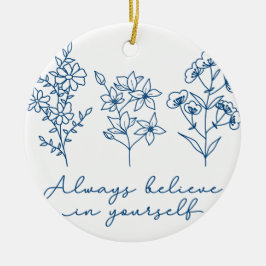 IMMER GLAUBEN KERAMIK ORNAMENT