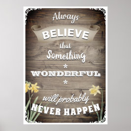 immer glauben poster