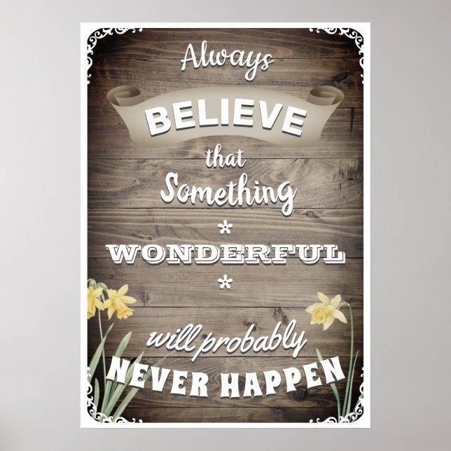 immer glauben poster (Vorne)