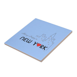 Immer glücklich in New York Fliese