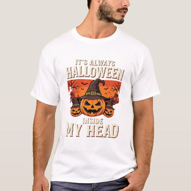 Immer Halloween-Kürbis-Hexe T-Shirt (Vorderseite)