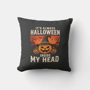 Immer Halloween-Kürbis-Hexen-Design_1 Kissen